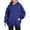 Blue, variant on Women's Polka Dot Print Hooded Sweatshirt with Pocket, Oversized Long Sleeve Pullover, Soft Comfortable Casual Streetwear for Spring Autumn Daily Wear, Beach Outings and Loungewear Blue L