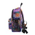 thumbnail image 4 of FORMRS School Backpack with Front Zippered Pocket 12" Student Travel Daypack, Light Purple Flowers, 4 of 6