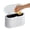 white, variant on Mini Trash Can Pop Up Lid Double Layer for Bedroom Bathroom Officeblue