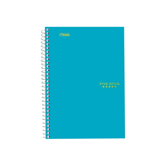 Five Star - 2 subject notebook - spiral-bound -  - 100 sheets / 200 pages - College - available in different colors