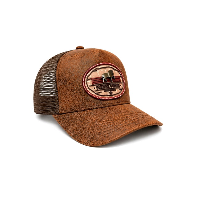 Knite Gorra Vaquera Farmer Horseback Rojo con Malla Transpirable Ajustable