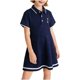 thumbnail image 2 of Vestido de manga corta con cuello vuelto para niña, vestido de princesa de manga corta de verano para niña, vestido de falda a la moda para niña, vestido de línea A, vestido de manga corta con solapa, 2 of 6