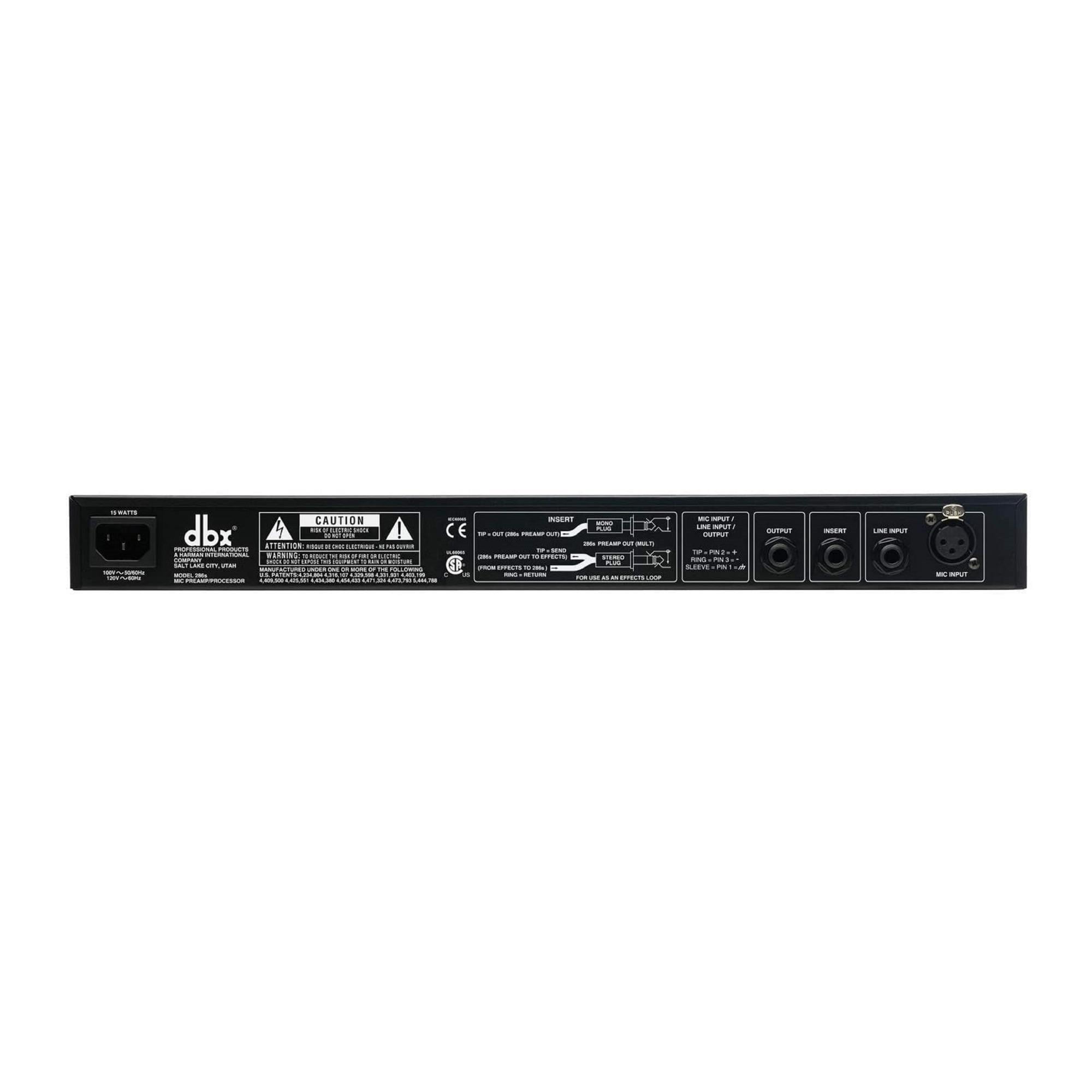 DBX 286s Microphone Preamp And Channel Strip Processor with 