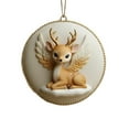 thumbnail image 2 of Christmas Tree Charm Ornaments - Adorable Animal Series,Christmas Ornament,Animals Craft Set Cute Tree Decor for Home Christmas Tree Party Decorations(Reindeer), 2 of 7