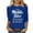 Blue tops for women, variant on Baikeli Womens Shirts Casual Clearance Women's Summer Tops 3/4 Length Sleeve T-Shirts Casual Crew Neck Shirts Letter Printed Blouses Loose Pullover Women Tops And Blouses