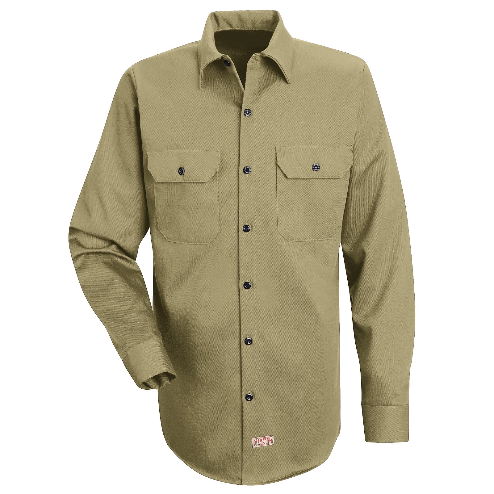 Red Kap Men's Long Sleeve Work Shirt with MIMIX™ - Walmart.com