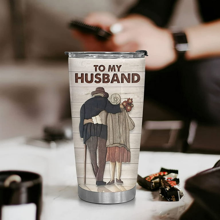 365fury Husband Gifts from Wife, Fiance Gifts for Him - Fathers Day  Presents, To My Husband 20 Oz Stainless Steel Tumbler, Pocket Watch -  Birthday