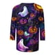 thumbnail image 3 of Ailaofu 3/4 Length Sleeve Women Tops Crew Neck Blouses Dressy Casual Summer T Shirts Loose Fit Business Work Clothes, 3 of 4