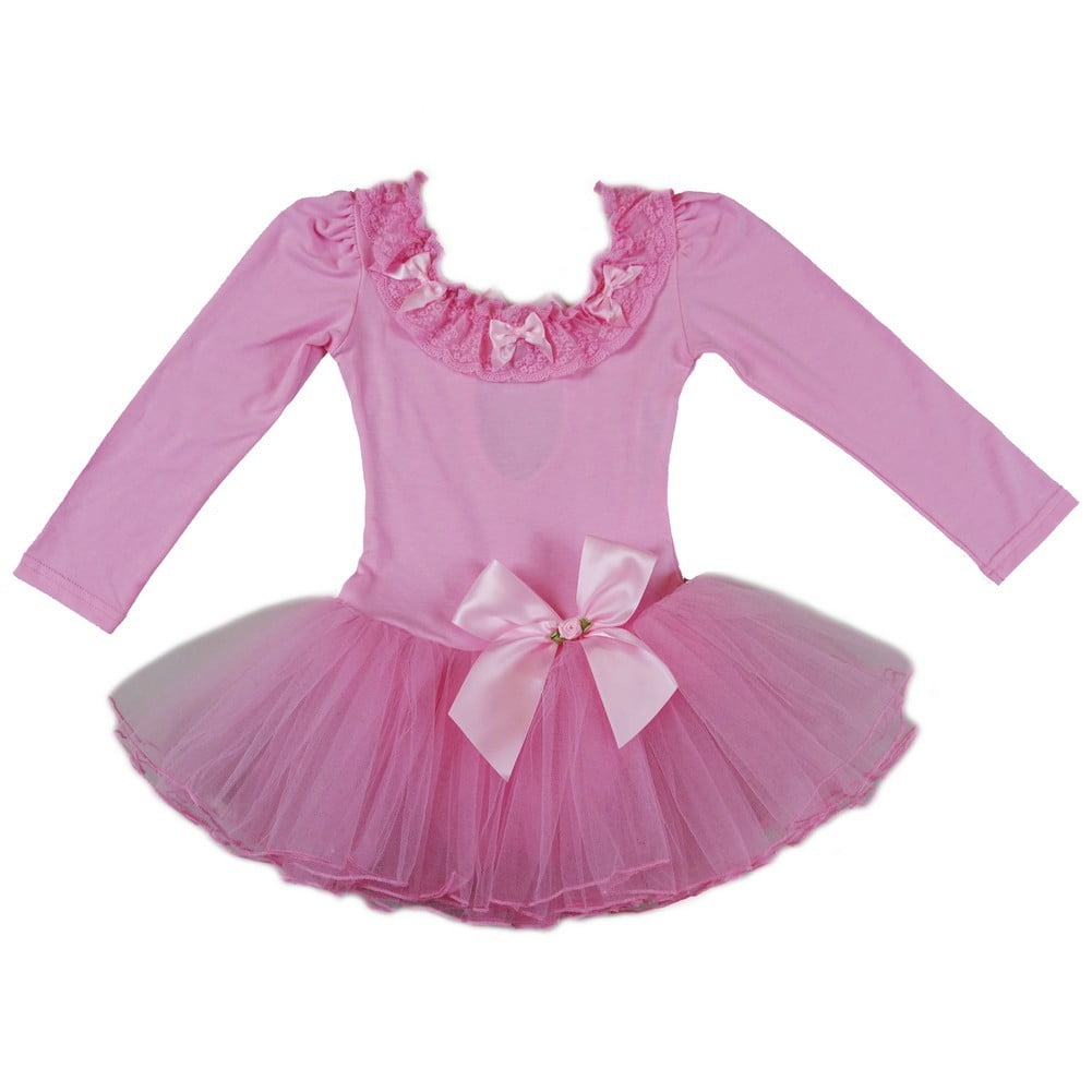 wenchoice Baby Girls Pink White Bow Ruffles Swing Top Set 9-24M