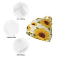 thumbnail image 3 of Pofeuu European-style Pattern Sunflower A Print Beanie Hat for Men Women Knit Winter Hat Warm Cuffed Skull Beanie Slouchy Soft Unisex, 3 of 6