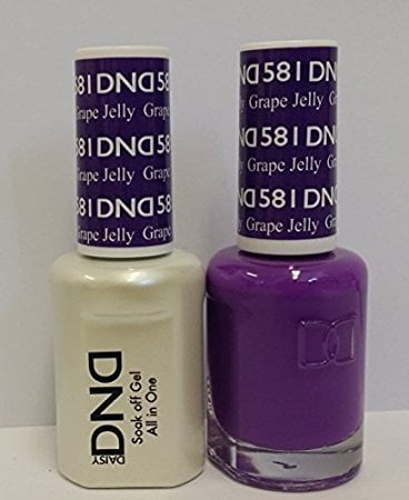 DND Nail Polish Gel & Matching Lacquer Set (581 - Grape Jelly ...