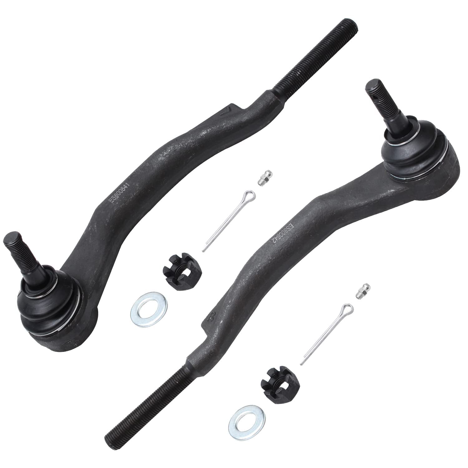 Detroit Axle - AWD 10pc Front End Suspension Kit for 2008-2014 Cadillac CTS, 4 Upper Lower Control Arms Ball Joints 4 Inner Outer Tie Rods 2 Sway Bars 2009 2010 2011 2012 2013