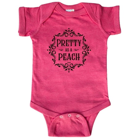 

Inktastic Pretty as a Peach Gift Baby Girl Bodysuit