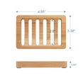 thumbnail image 2 of AmazerBath Soap Holder Soap Dish, Bamboo Soap Dish, 2 Pack Wood Soap Holder, Bar Soap Holder for Shower, Soap Tray Self Draining, Soap Saver for Shower, Bathroom, Kitchen, Home(Natural Color), 2 of 7