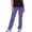 18# Purple, variant on Cargo Scrub Pants Womens Loose Fit Stretch Medical Pants with Functional Pockets for Work Blue L