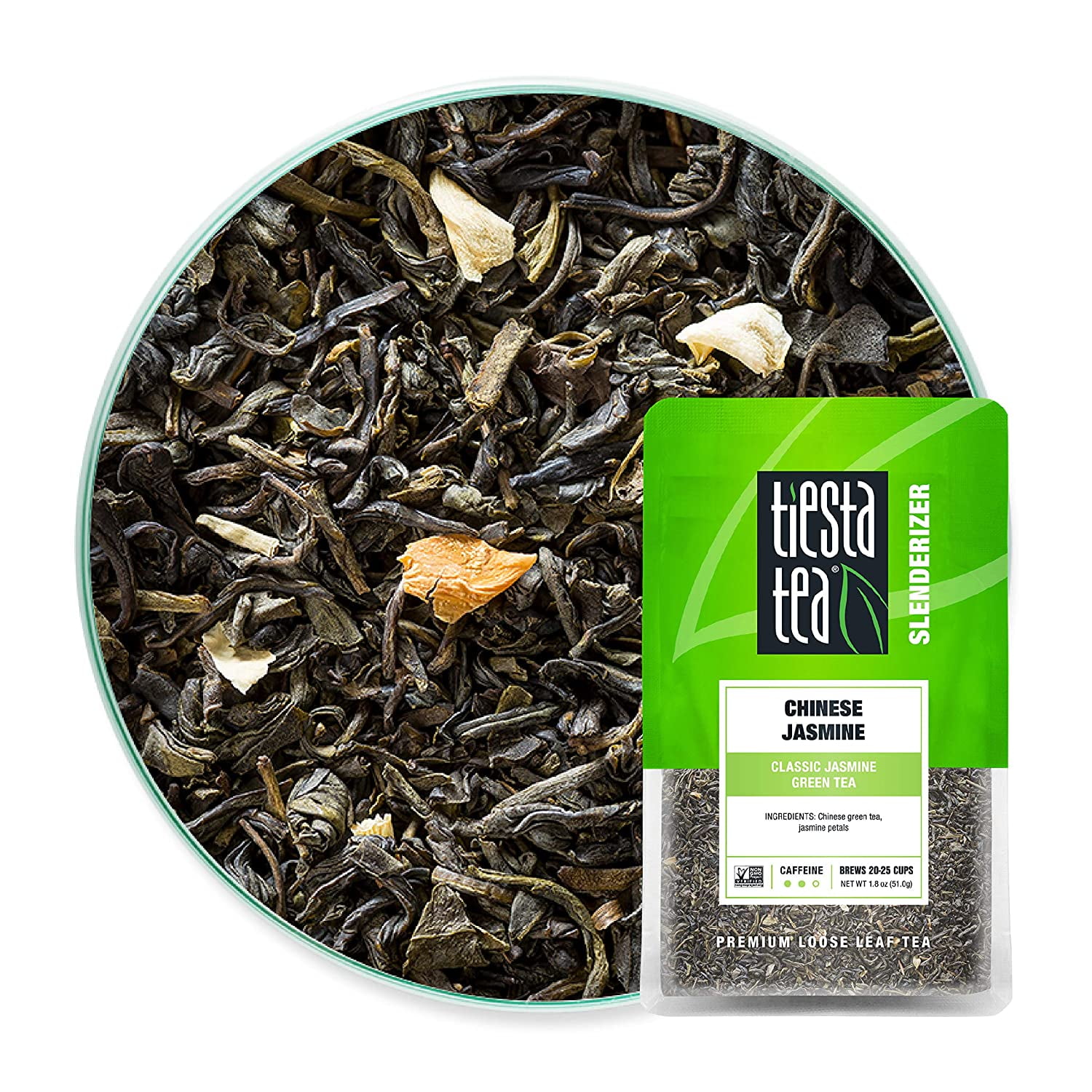 Tiesta Tea Chinese Jasmine, Classic Jasmine Loose Leaf Green Tea, 1.8 oz