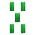 thumbnail image 1 of kurtrusly Foil Made Fringe Curtain For Graduation Party Decorations Birthday Party Decorations Tinsel Curtain Party Backdrop Green 5Set, 1 of 4