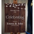 thumbnail image 2 of Darling Souvenir MADE WITH LOVE Custom Thank You For Celebrating With UsFairy Lights On Wood PanelWelcomeSignIdeal For Celebration - 18x12, 2 of 5
