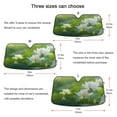 thumbnail image 5 of Lotus Flower Blooming Car Windshield Sun Shade Foldable Car Front Window Visor Heat and UV Protection 57x31.5, 5 of 8
