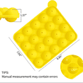 thumbnail image 5 of Silicone Cake Pop Mold Set – Yellow 20-Cavity Non-Stick Baking Tray with Sticks & Recipe Guide, 5 of 7