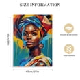 thumbnail image 2 of Nawypu Black Wall Art Abstract African American Woman Poster Afro Girl Canvas Painting Modern Aesthetic Pictures for Living Room Decor, 2 of 5