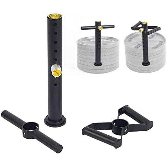 Adjustable Kettlebell Handle,Heavy Duty Kettlebell Handle for Plates,Loading Pin with Double D-bar and T-bar for Olympic Weight Plates$$Sport & Recreation Other