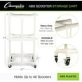 thumbnail image 2 of Champion Sports Durable ABS Scooter Storage Cart, 2 of 3