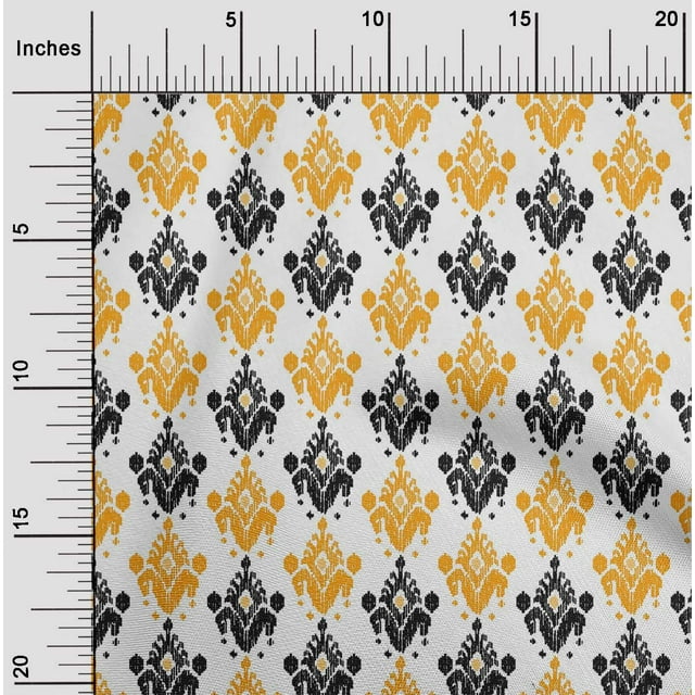 oneOone Georgette Viscose Fabric Ethnic Ikat Decor Fabric Printed BTY 42 Inch Wide