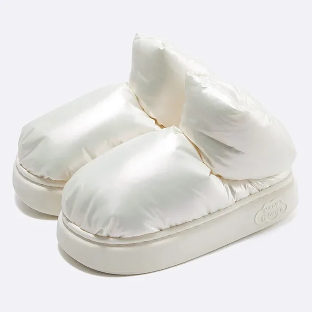 Zapatos de piel de invierno para mujer, botines cálidos impermeables para mujer, plataforma antideslizante, calzado de exterior con pelo para mujer 2024