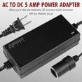 Wagan EL9903 AC to DC Power Adapter 5A 60W Power Converter 110V AC to