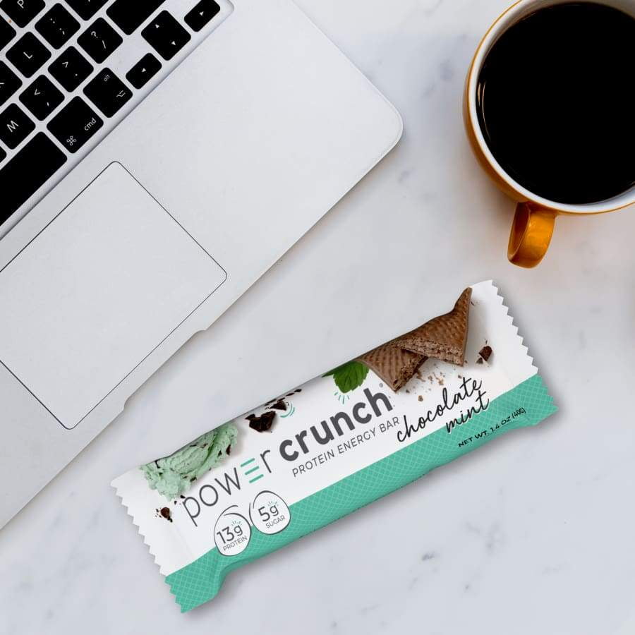 Power Crunch Protein Energy Wafer Bar – Chocolate Mint (12-Pack)
