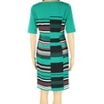 thumbnail image 2 of Alfani Womens Printed Sheath Dress, Green, 8, 2 of 3