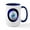 White/Navy Inside, variant on CafePress - Evil Eye Protection Large Mug - 15 oz Ceramic Large White Novelty Mug