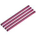 thumbnail image 1 of Reutilizables Metal Pajitas 4 uds, Inoxidable Acero Recto Beber Pajita 8.5 Largo Adecuado para Boba Té Leche Batido Bebida Jugo - Rosa, 1 of 5