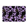 Bathroom Rugs Mat, Cartoon Black Cats Entryway Indoor Door Mat Kitchen