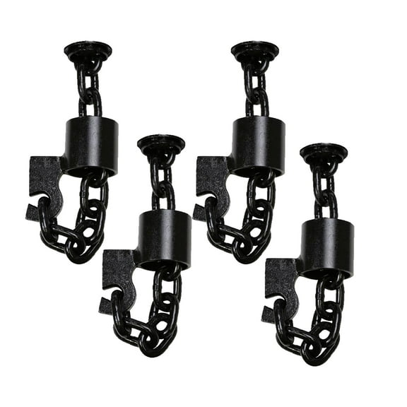 (4 Pack) 3/8" Grade 70 Floor Chain Tie Down Anchor for Trailer Truck Bed, Deck, Auto Lift Wrecker - Trailer Chain Tie Down Weld On - 6000 lbs WLL