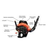 Echo Original Equipment 216 MPH 517 CFM 58.2 cc Gas 2-Stroke Backpack Leaf Blower with Hip Throttle - PB-580H