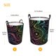 thumbnail image 3 of Balery Rainbow Glitter Cesta de ropa redonda con asas, impermeable, independiente, para ropa, juguetes, dormitorio y familia-Small, 3 of 6