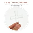 thumbnail image 6 of NICEXMAS White Crystal Cross Ornament Decorative Standing Cross for Home Decor and Display, 6 of 8