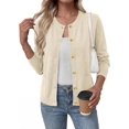 thumbnail image 7 of BTFBM Cardigan Sweaters for Wome Fall Clothes Long Sleeve Button Down Open Front Soft Knit Lightweight Sweater, 7 of 7