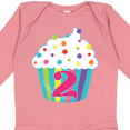 thumbnail image 4 of Inktastic 2nd Birthday cupcake Boys or Girls Long Sleeve Baby Bodysuit, 4 of 5