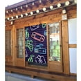 thumbnail image 2 of XMXT Japanese Noren Doorway Room Divider Curtain,Neon Style Video Game Print Restaurant Closet Door Entrance Kitchen Curtains, 34 x 56 inches, 2 of 7