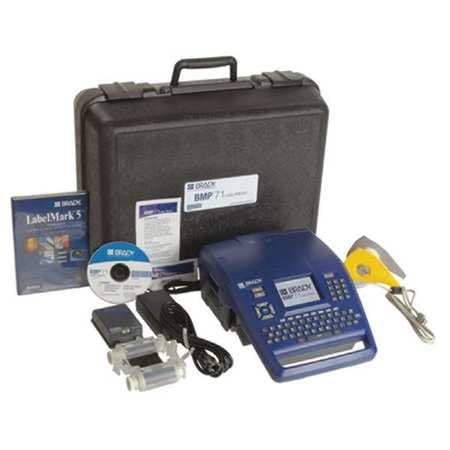 Brady Portable Label Maker - BRADY BMP71-LM Label Printer, BMP71, With LabelMark 5