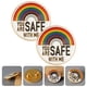thumbnail image 2 of 2pcs estás a salvo conmigo alfileres de alfileres arcoiris broche pin de esmalte alfilador, 2 of 7
