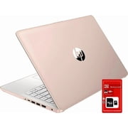 HP 14 inch Laptop Ultra Thin, Microsoft Office 365 included, Intel Quad-Core Processor, 16GB RAM, 256GB Storage(128GB eMMC+128GB SD Card), Webcam, HDMI, WiFi, USB-A&C, Windows 11
