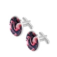 thumbnail image 2 of Flamingo Elegant Suit Accessory: Stainless Steel Cufflink Set for Men's Formal Attire, Dress Shirts, and Special Occasions, 2 of 6