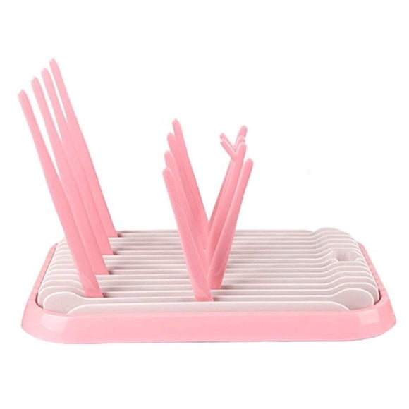 Escurridor plegable para biberones ComfZtar, rosa