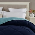 thumbnail image 3 of Seward Park Reversible Comforter Lightweight Microfiber Fill Cooling Summer Quilt Twin XL Size Navy/Blue, 3 of 6