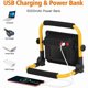 thumbnail image 2 of Work Light 50W Rechargeable LED Construction Floodlight Waterproof Emergency Safety Light Workshop Patio, 2 of 5