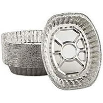 20 Pack - Disposable Durable Oval Roaster Pan - Turkey Roasting Pans Extra Large, Heavy-Duty Aluminum Foil | Deep, Oval Shape for Chicken, Meat, Brisket, Roasting, Baking | Recyclable | USA Made